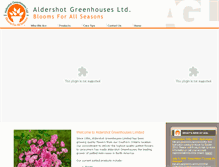 Tablet Screenshot of aldershotgreenhouses.com